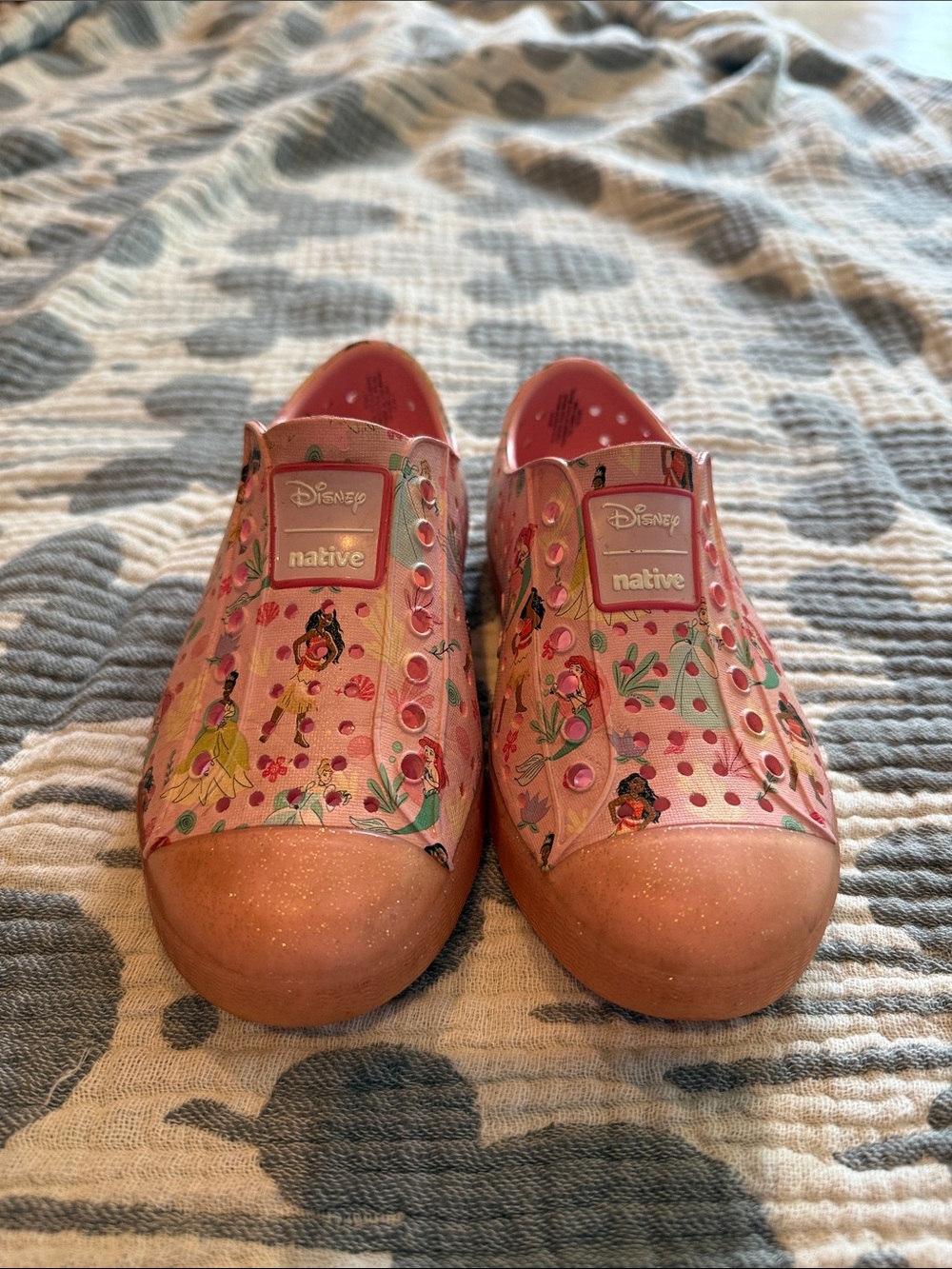 Native Pink Disney Princess Kids Slip-On Clogs - Picture 4 of 5